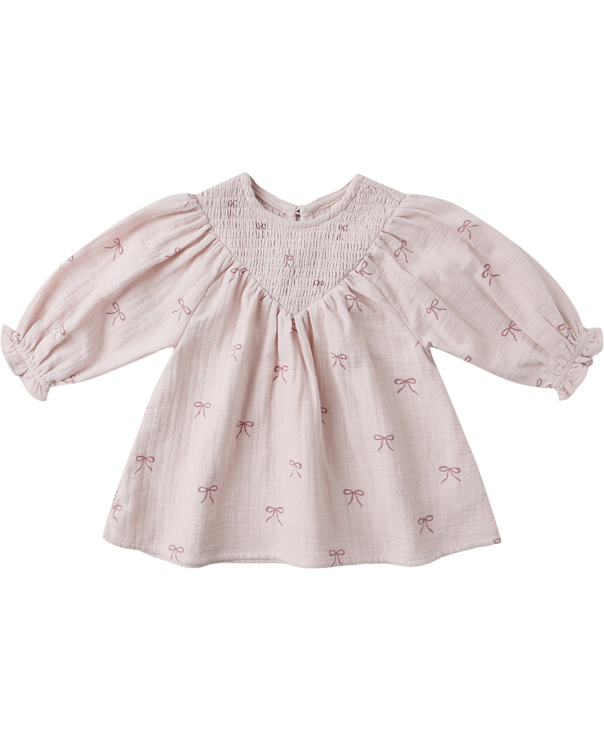 Quincy Mae V SMOCKED DRESS || BOWS