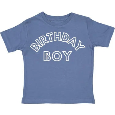Sweet Wink Birthday Boy Short Sleeve T shirt Indigo