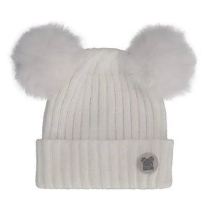 Calikids My first hat  Grow with Me Double Pom Pom Hat