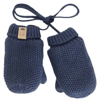 CaliKids Knit Soft Touch Mitten with Cord