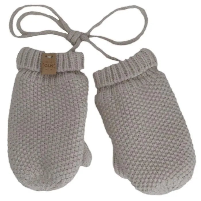 CaliKids Knit Soft Touch Mitten with Cord