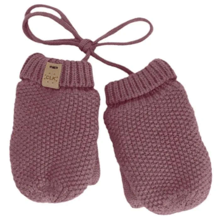 CaliKids Knit Soft Touch Mitten with Cord