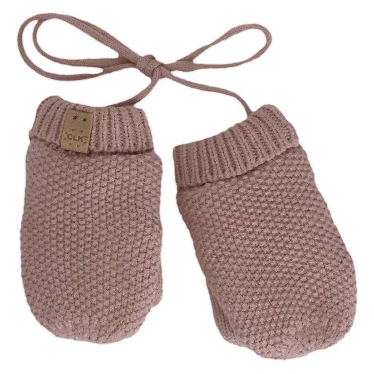 CaliKids Knit Soft Touch Mitten with Cord