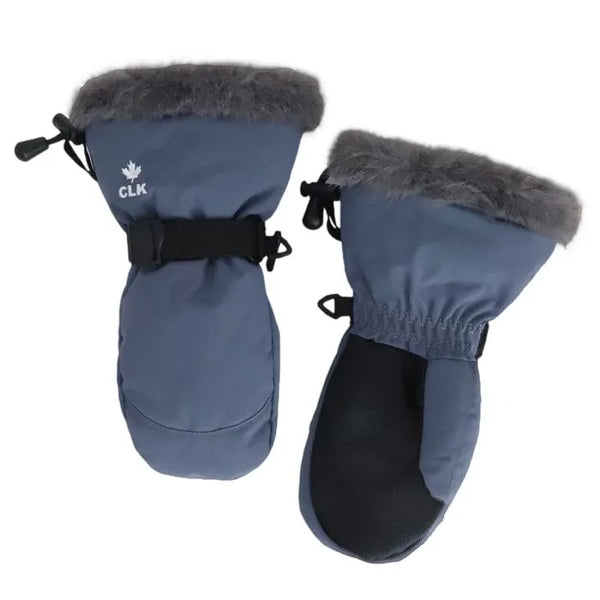 CaliKids Waterproof Mitten with Faux Fur Trim