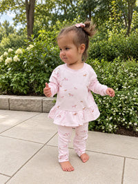 Gunamuna Fleece Two Piece Ruffled Sweatsuit