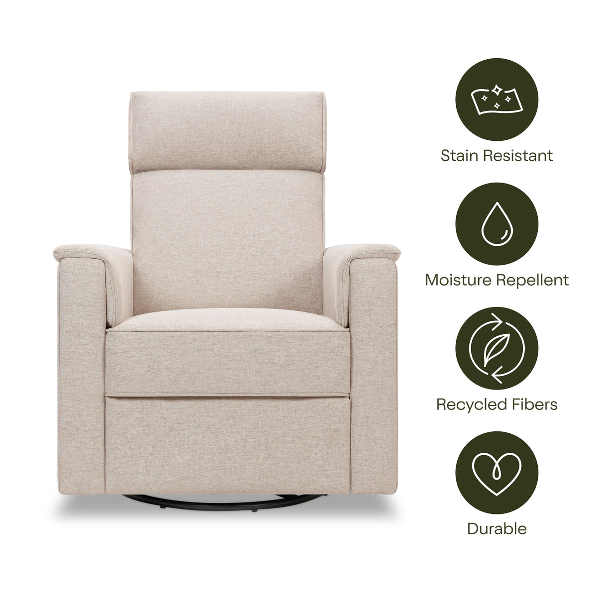 Namesake Willa Deluxe Power Recliner and Swivel Glider with Heat and Massage