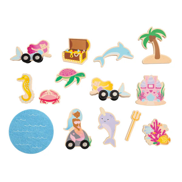 Mudpie Mermaid Wood Toy Set