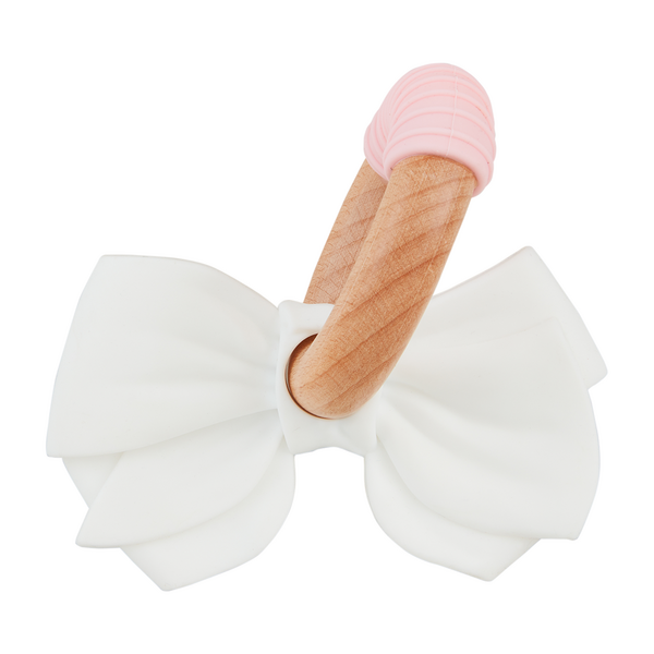 Mud Pie Bow Silicone Teether