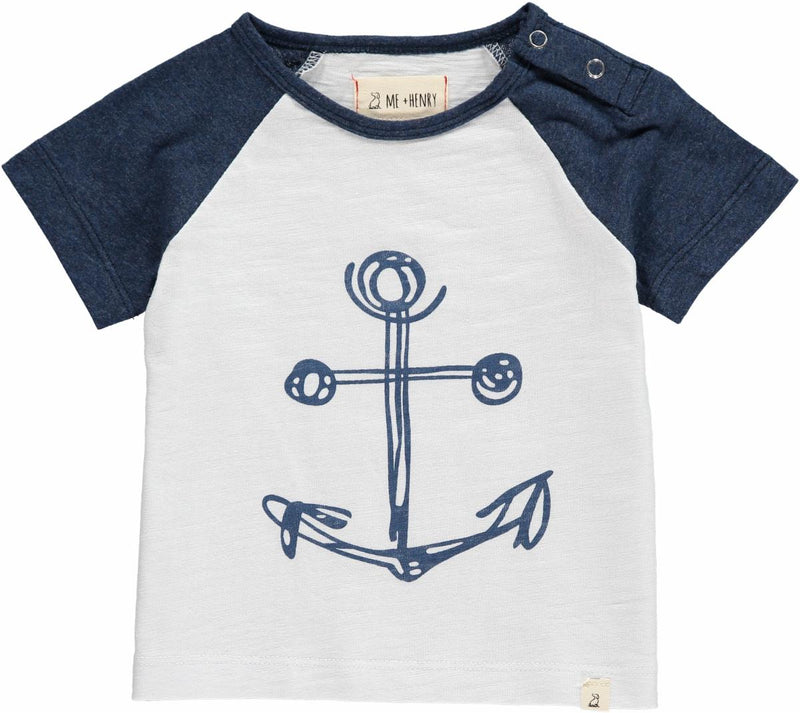 Me & Henry Anchor Print Tee - Baby