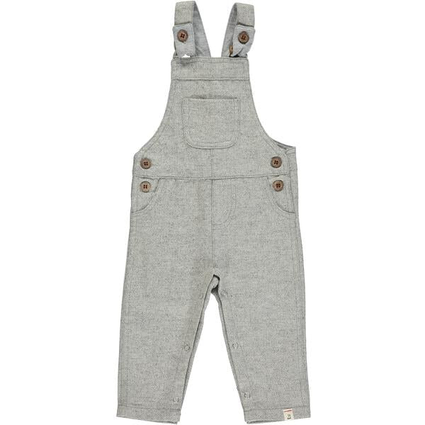 Me & Henry Grey Wool Woven Overalls