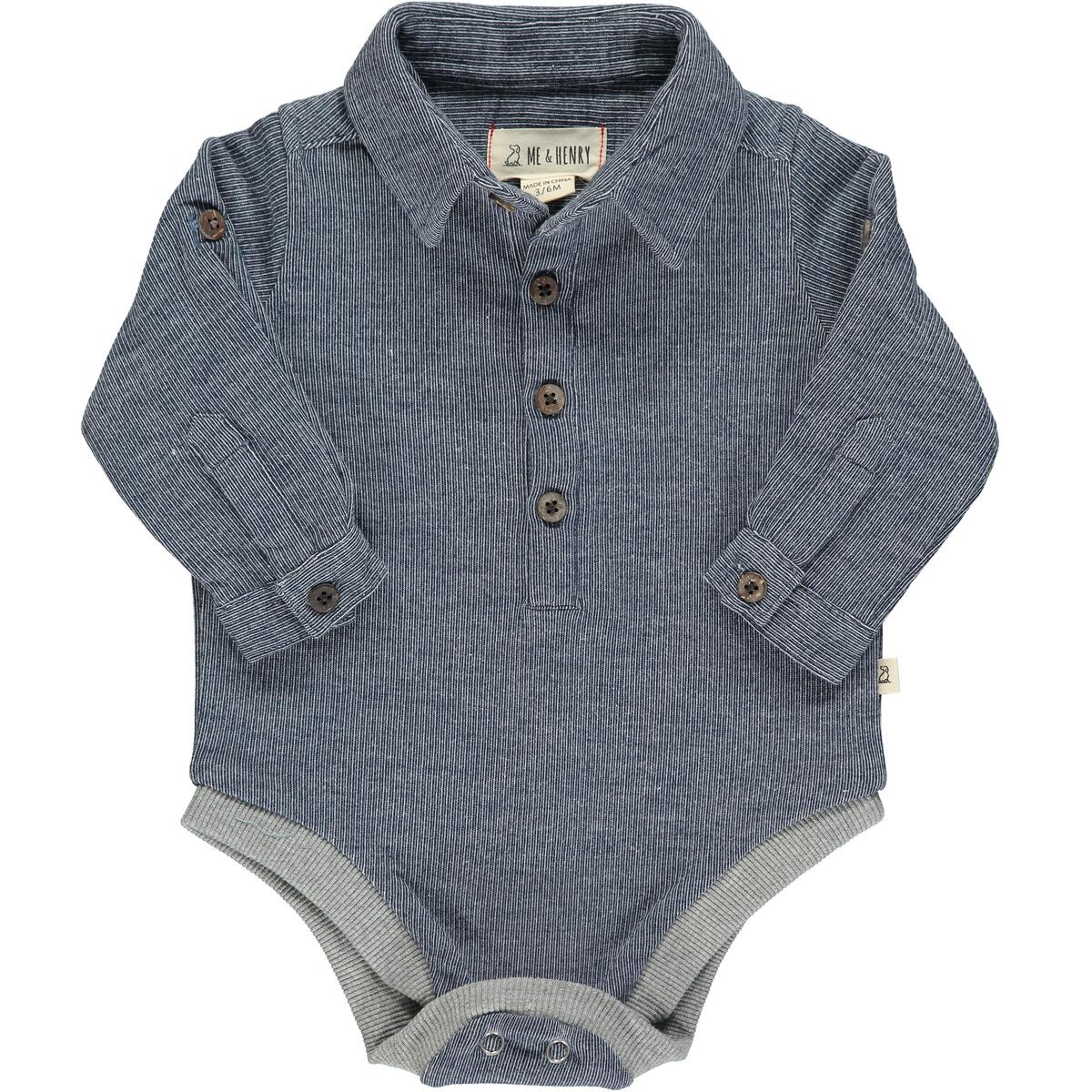 Me and Henry  RIPLEY Jersey Onesie - Blue