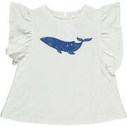 Vignette Sutton T-Shirt | Block Print Whale