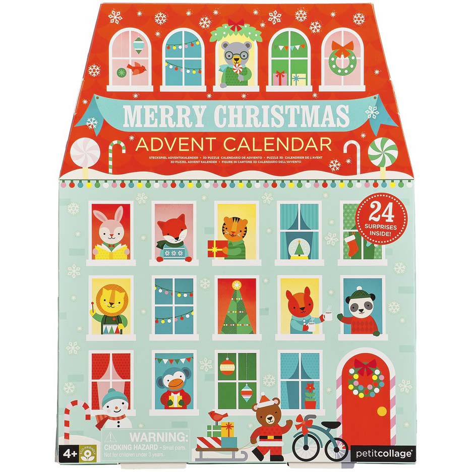 Petit Collage Merry Christmas Pop-Out Advent Calendar