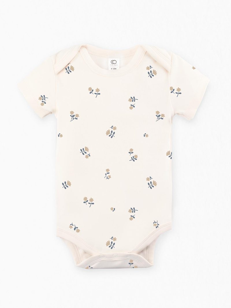 Colored Organics Afton Bodysuit - Natural Nora Floral
