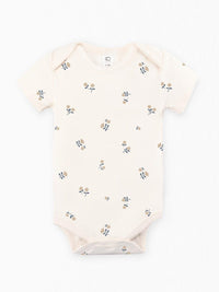 Colored Organics Afton Bodysuit - Natural Nora Floral