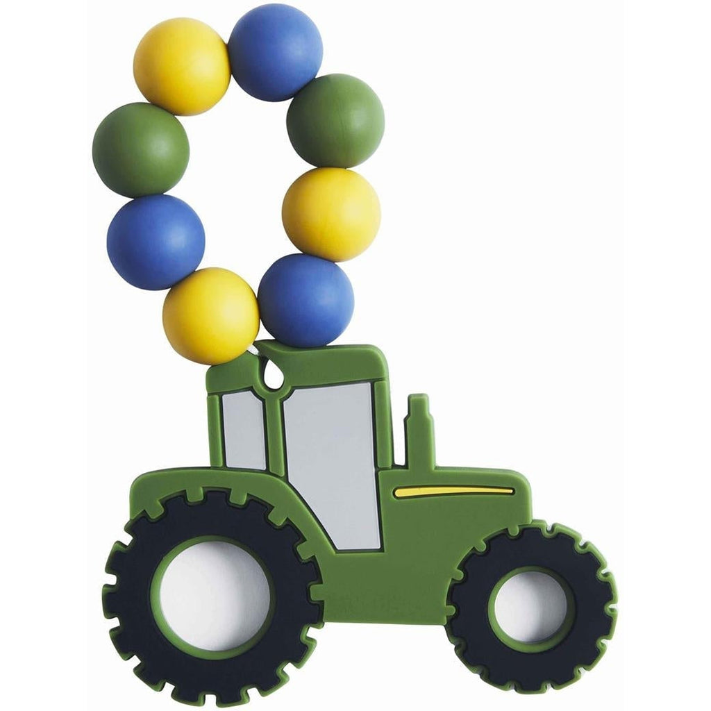 Mud Pie Green Tractor Silicone Teether