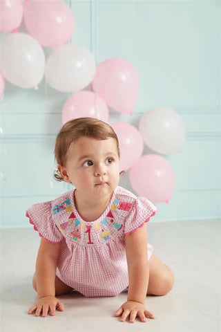 Mud Pie Smocked 1st Birthday Baby Romper Baby Go Round Inc