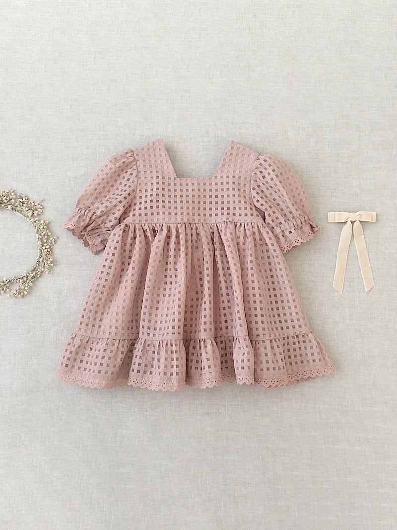 Noralee - Quinn Dress- Dusty Rose- Size 12M – Baby Go Round, Inc.