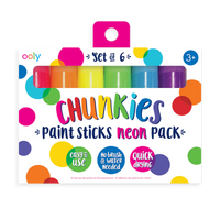 OOLY Chunkies Paint Sticks | NEON | Set of 6