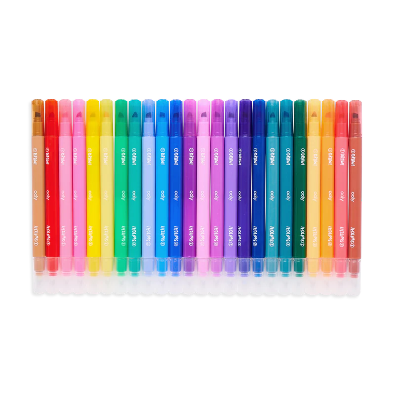 OOLY Switch-eroo Color-Changing Markers - Set of 24