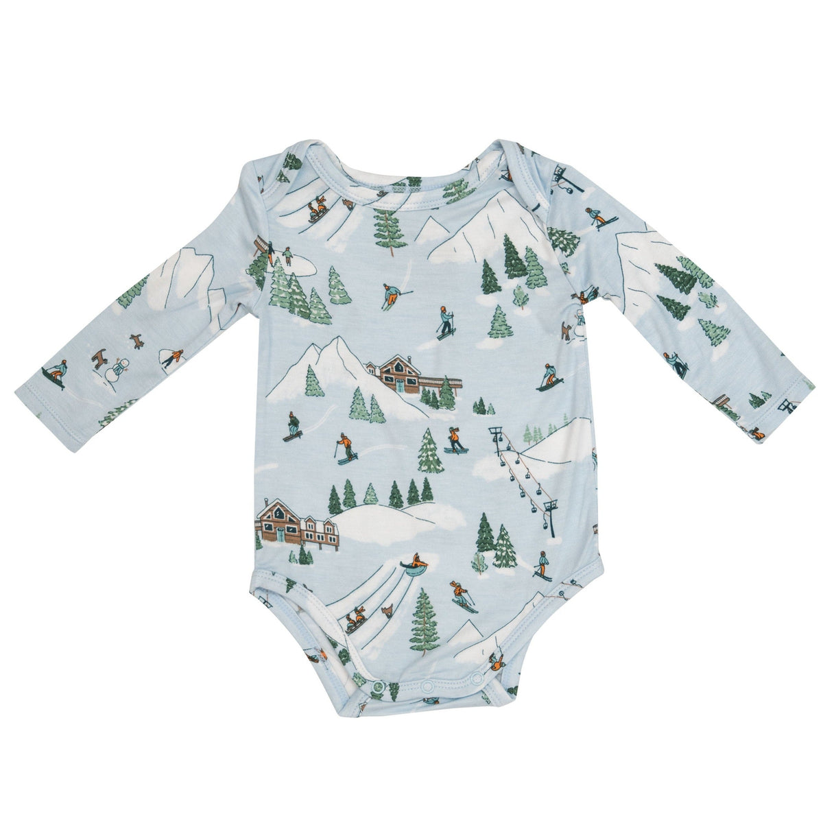 Angel Dear Winter Fun Skiing Bodysuit