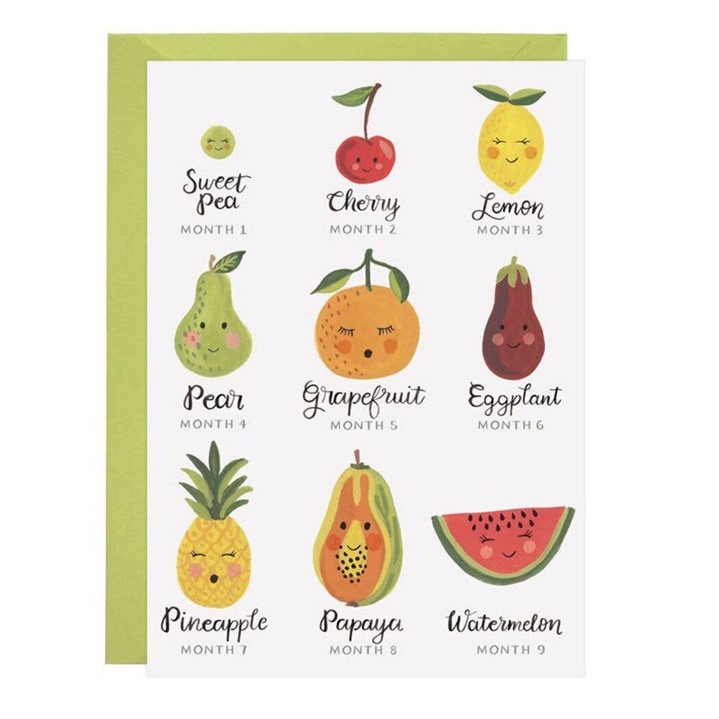 Love Light Paper Card - Fruit Pregnancy