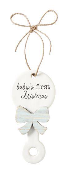Mudpie Baby Girl 1st Christmas Ornament 2019