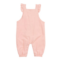 Angel Dear Pink Corduroy Ruffle Overalls