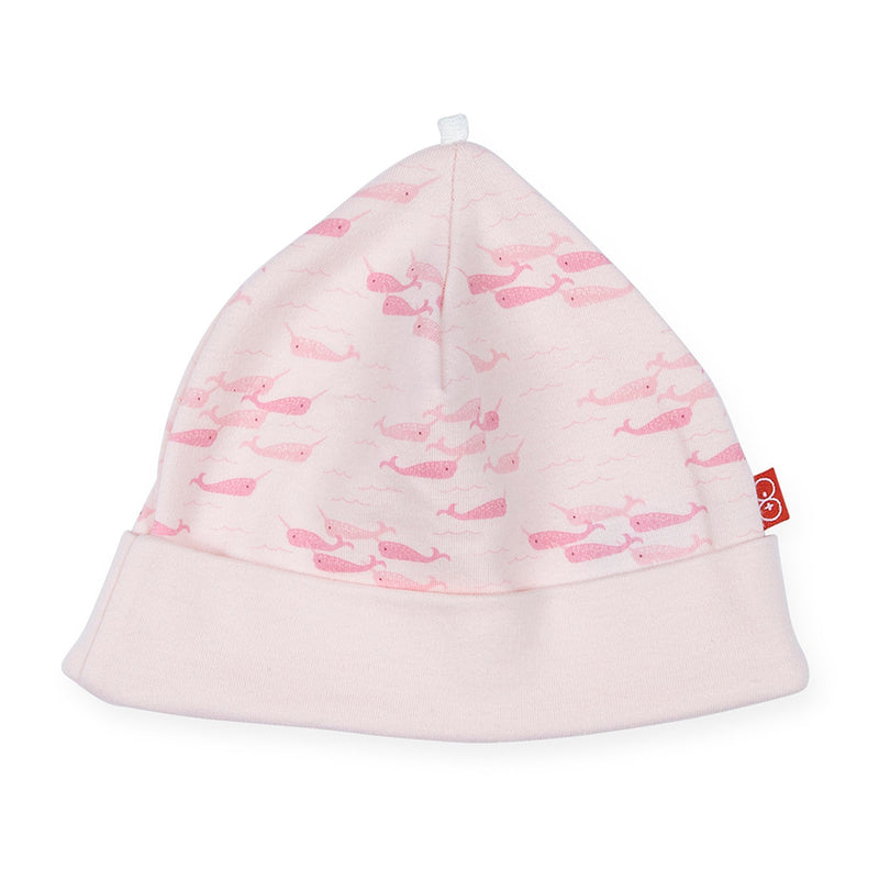 Magnificent Baby " Magnetic Me" Pink Narwhal Hat