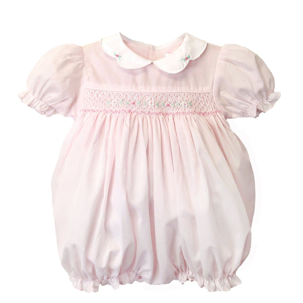 Petit Ami Hand Embroided Smocked Bubble