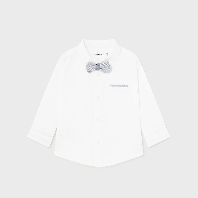 Mayoral Long-Sleeve Dressy Shirt | White