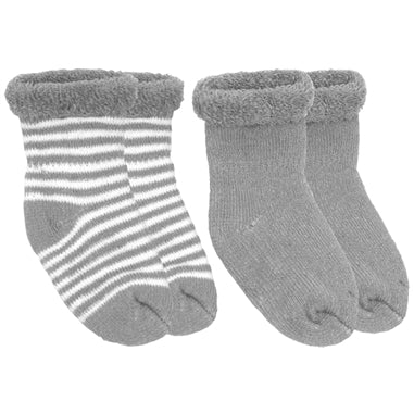 Kushies 2 Pack Terry Newborn Socks