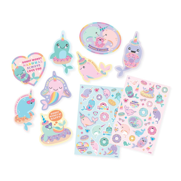 OOLY Scented Scratch Stickers - No Nom Narwhals