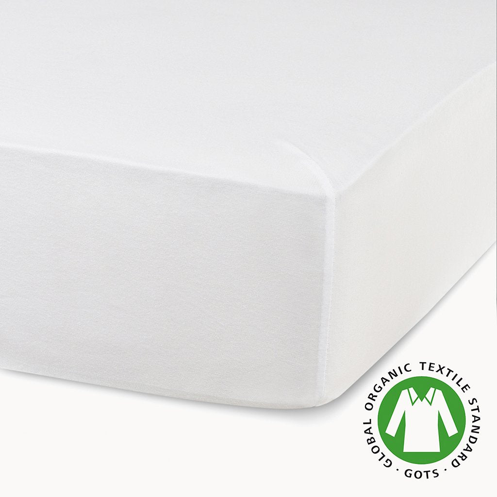 2 Pack Organic Cotton Crib Sheets - White