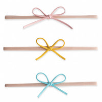Baby Bling 3 Pack Suede Cord Bow