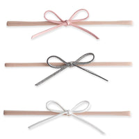 Baby Bling 3 Pack Suede Cord Bow