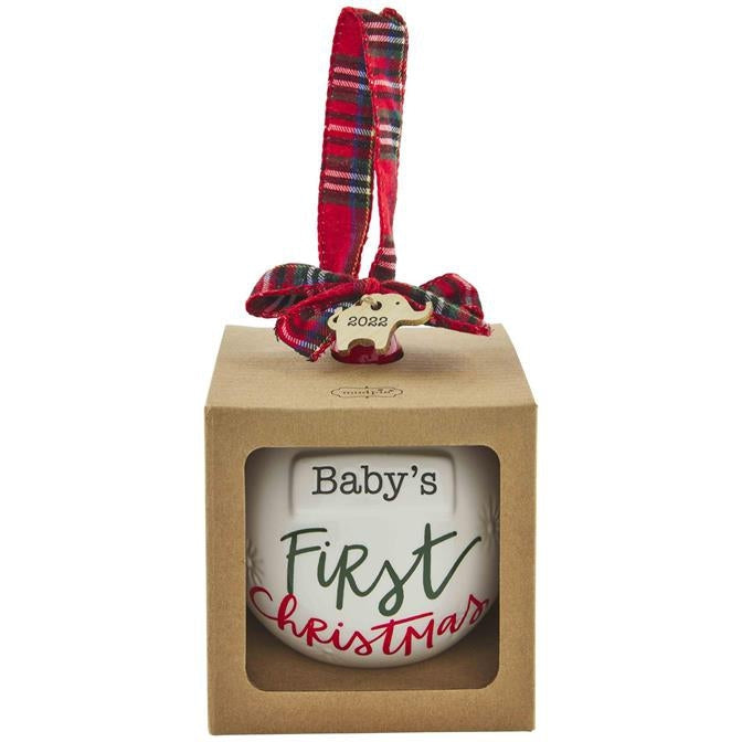 Mud Pie Baby's First Christmas Ornament