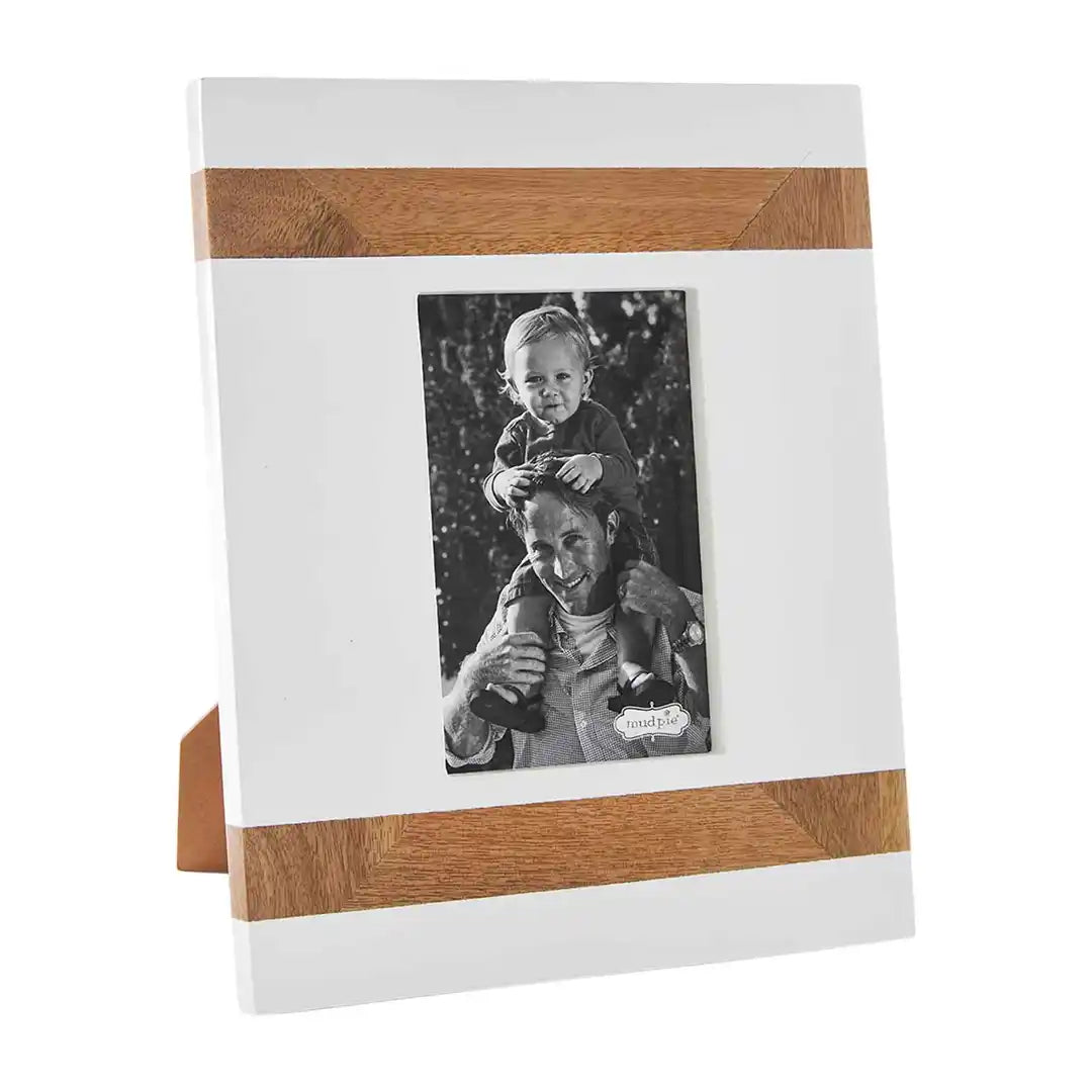 Mud Pie Small Wood Strap Picture Frame
