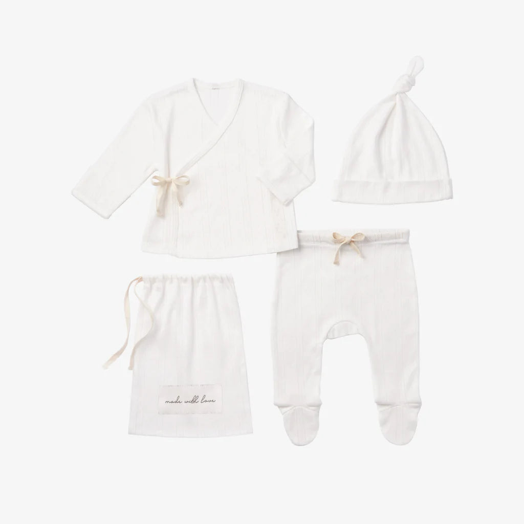 Elegant baby Pointelle Layette Gift Set