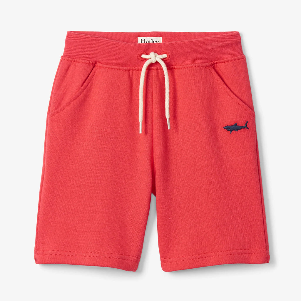 Hatley Nautical Red Terry Shorts