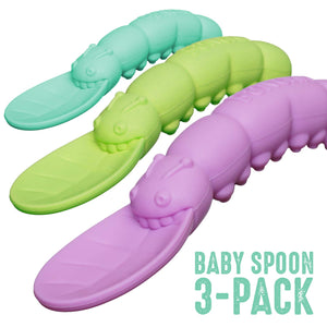 Buncha Babies Teething Spoons - Caterpillar
