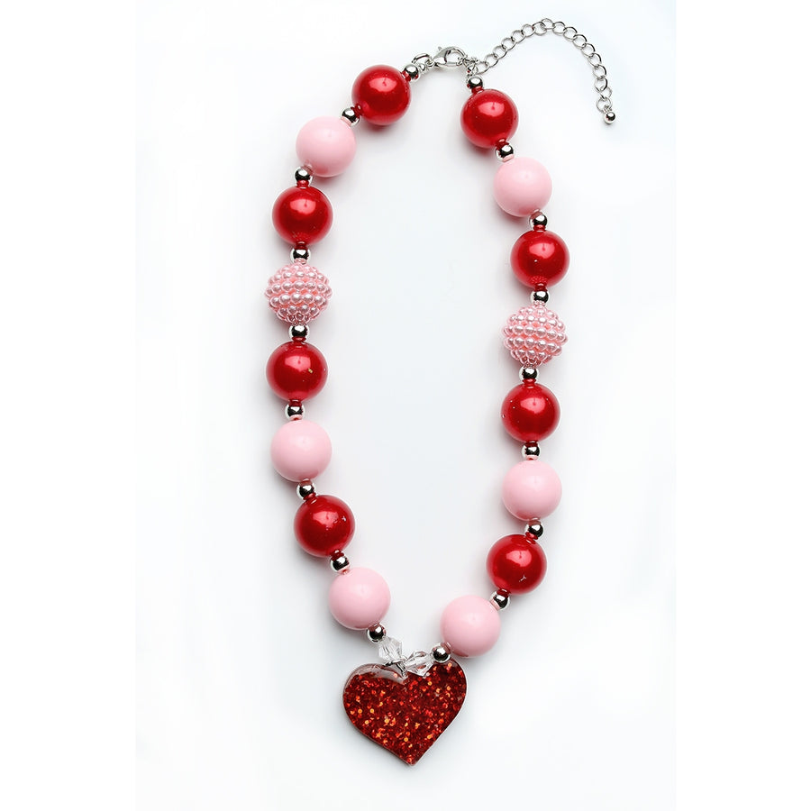 Big Bead- Red, Blue, Silver
