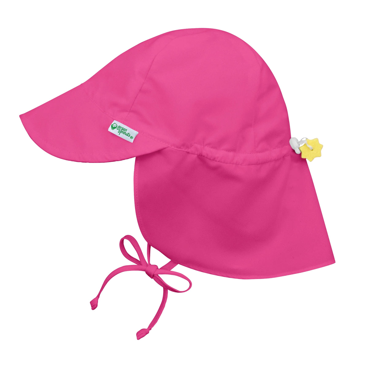Green Sprouts, Inc- Flap Sun Protection Hat- Hot Pink