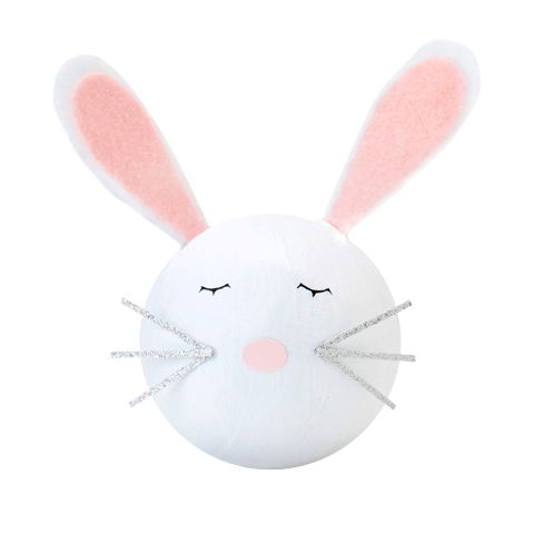 TOPS Malibu Deluxe Surprize Ball Bunny with Felt Ears 4"