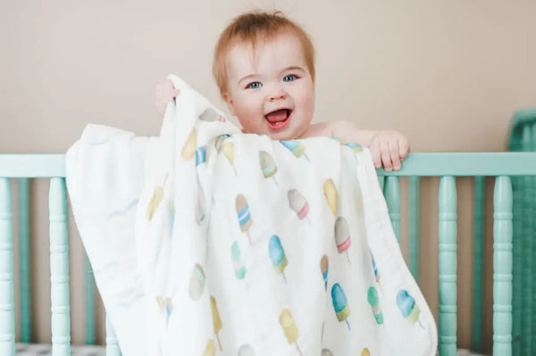 Emmy + Olly Waves and Buoys Muslin Quilt