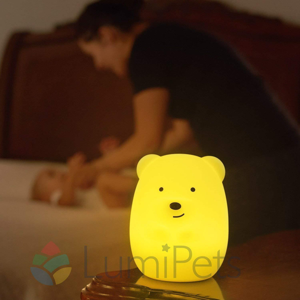 LumiPets LED Nightlight with Remote - Bear