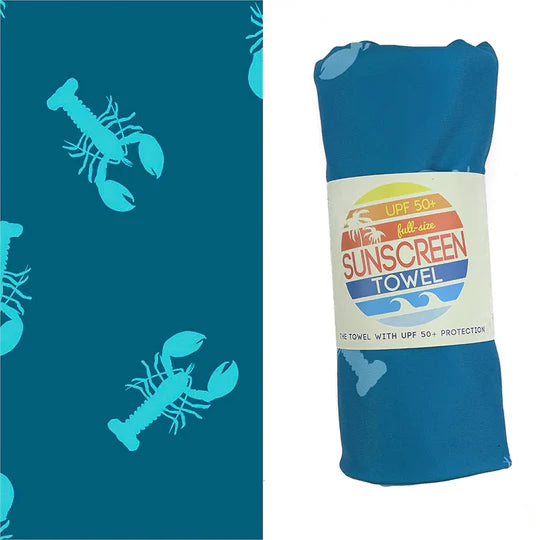 UPF 50+ Sunscreen Towel Full Size (Lobstah)