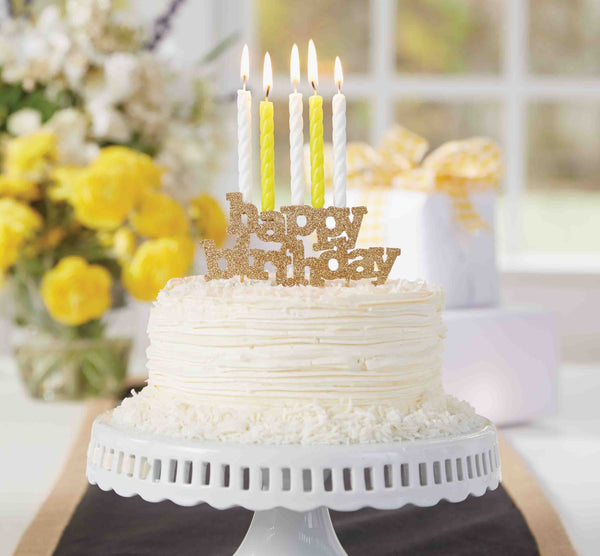 Mud Pie Happy Birthday Candle Holder