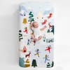 Rookie Humans Cotton Sateen Crib- Snowy Day