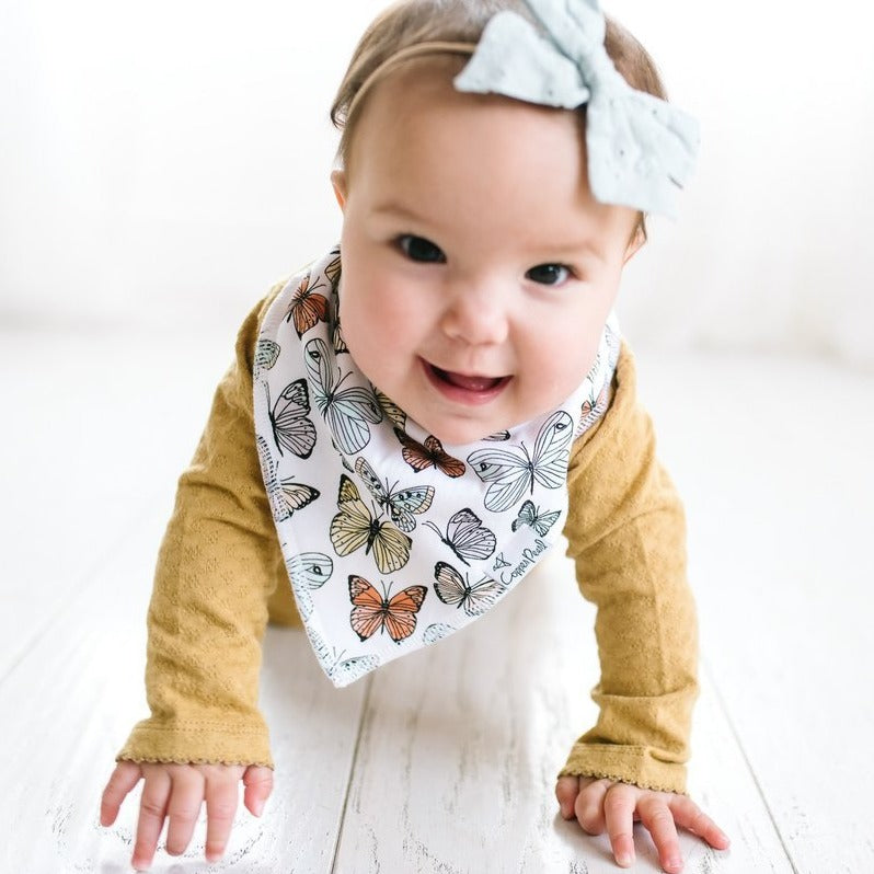 Copper Pearl Baby Bandana Bibs | Dot